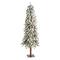 5ft. Pre-Lit Flocked Grand Alpine Artificial Christmas Tree, Clear LED Lights